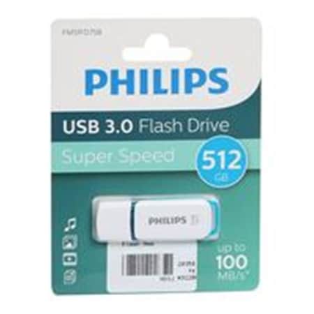 Signify USB3.1 Snow 512GB Flash Drive, Ocean Blue PHUSB512GSNOWU3